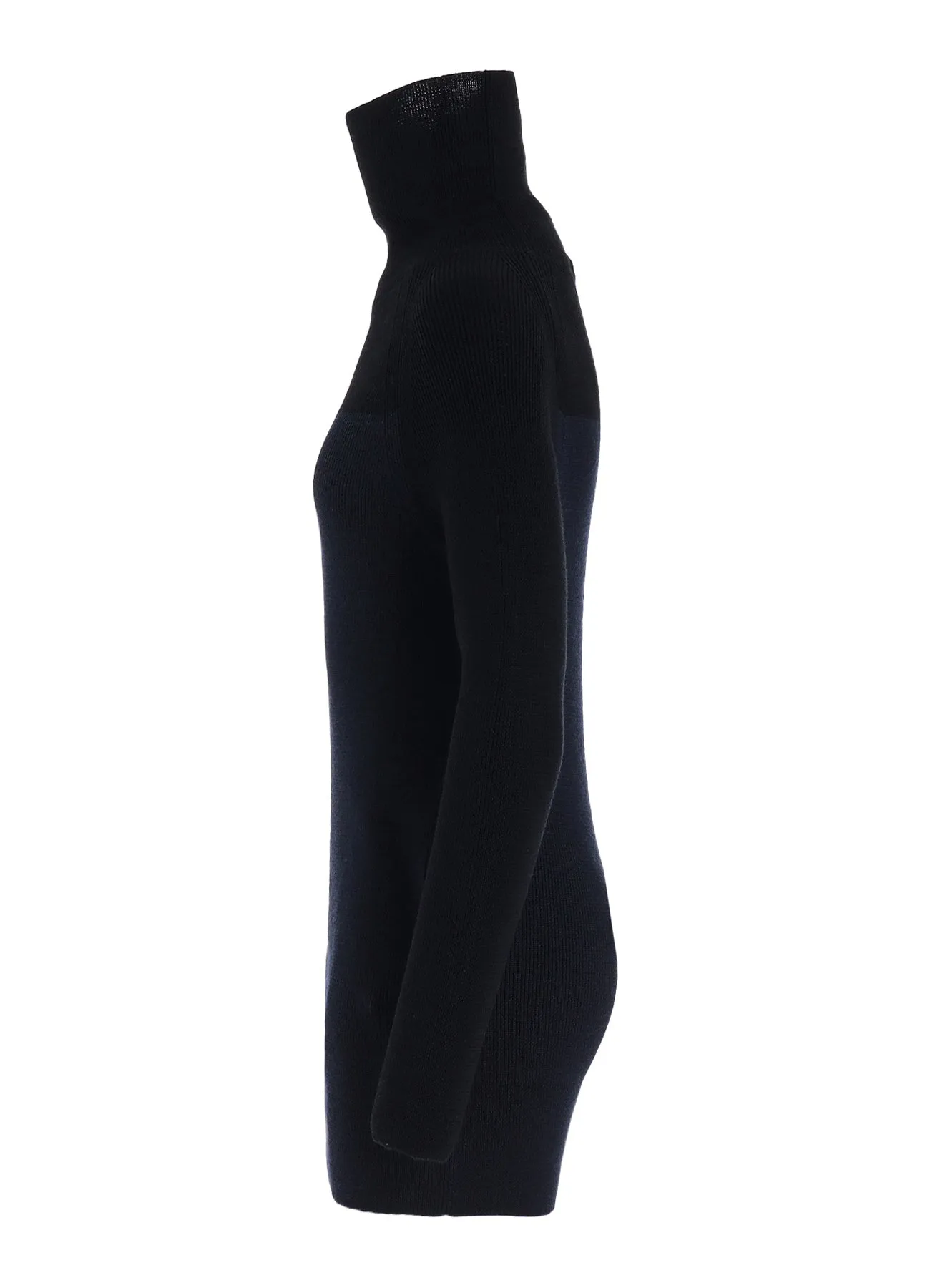 STANDARD WOOL WOSHABLE PLAIN STITCH SIDE TUETLE LONG TURTLE KNITWEAR sold by Yohji Yamamoto product image thumbnail 3