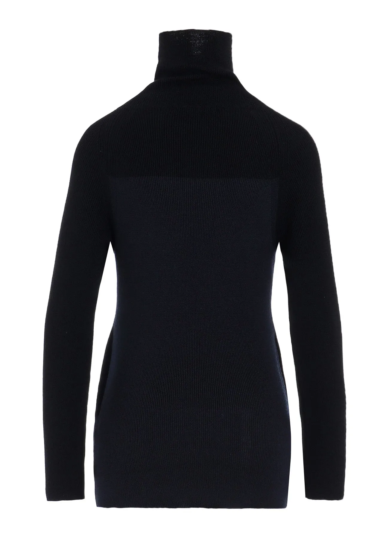 STANDARD WOOL WOSHABLE PLAIN STITCH SIDE TUETLE LONG TURTLE KNITWEAR sold by Yohji Yamamoto product image thumbnail 4