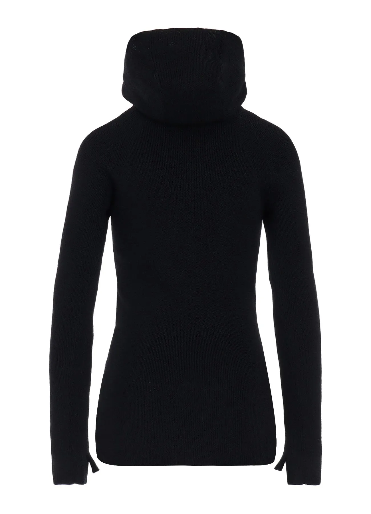 STANDARD WOOL WOSHABLE PLAIN STITCH SIDE HOODED KNITWEAR sold by Yohji Yamamoto product image thumbnail 4