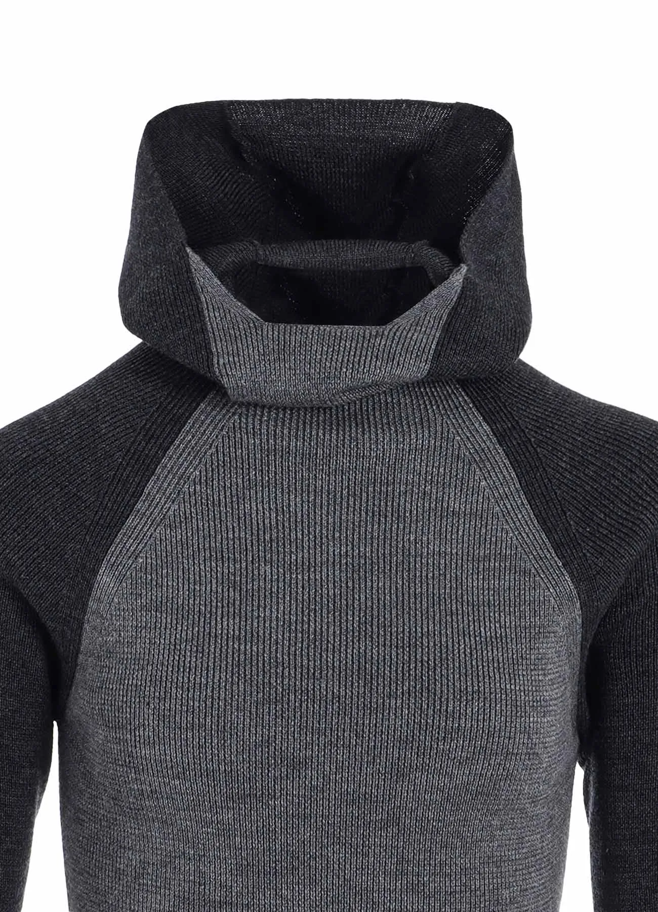 STANDARD WOOL WOSHABLE PLAIN STITCH SIDE HOODED KNITWEAR sold by Yohji Yamamoto product image thumbnail 5