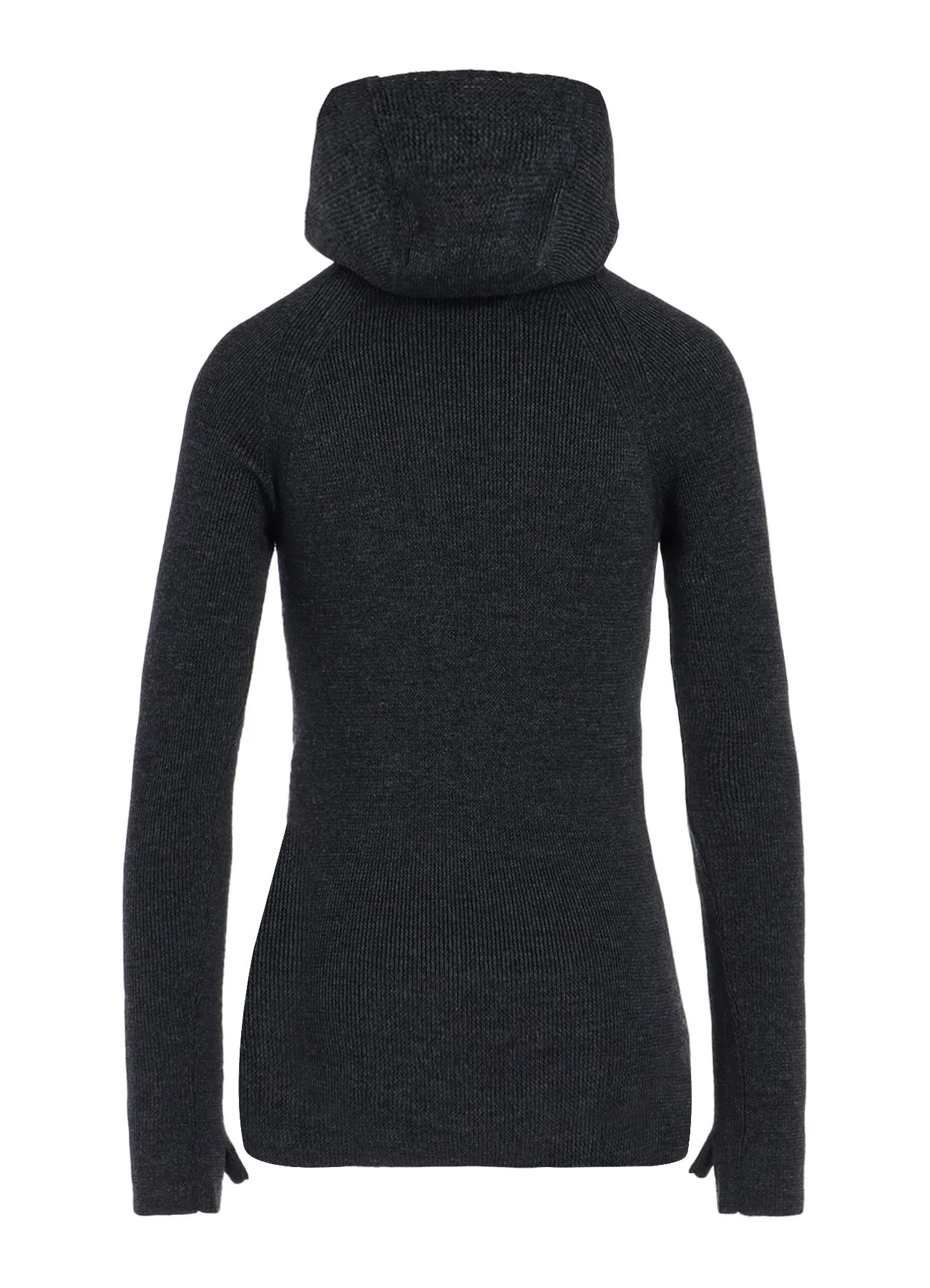 STANDARD WOOL WOSHABLE PLAIN STITCH SIDE HOODED KNITWEAR sold by Yohji Yamamoto product image thumbnail 4