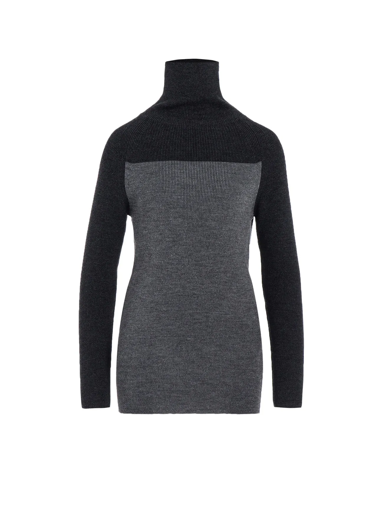 STANDARD WOOL WOSHABLE PLAIN STITCH SIDE TUETLE LONG TURTLE KNITWEAR sold by Yohji Yamamoto
