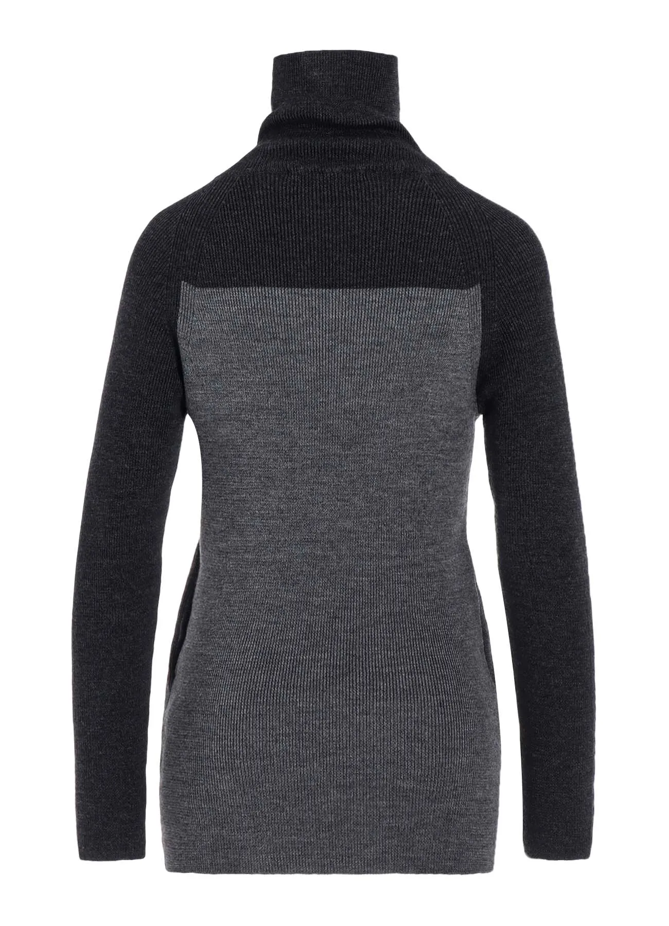STANDARD WOOL WOSHABLE PLAIN STITCH SIDE TUETLE LONG TURTLE KNITWEAR sold by Yohji Yamamoto product image thumbnail 4