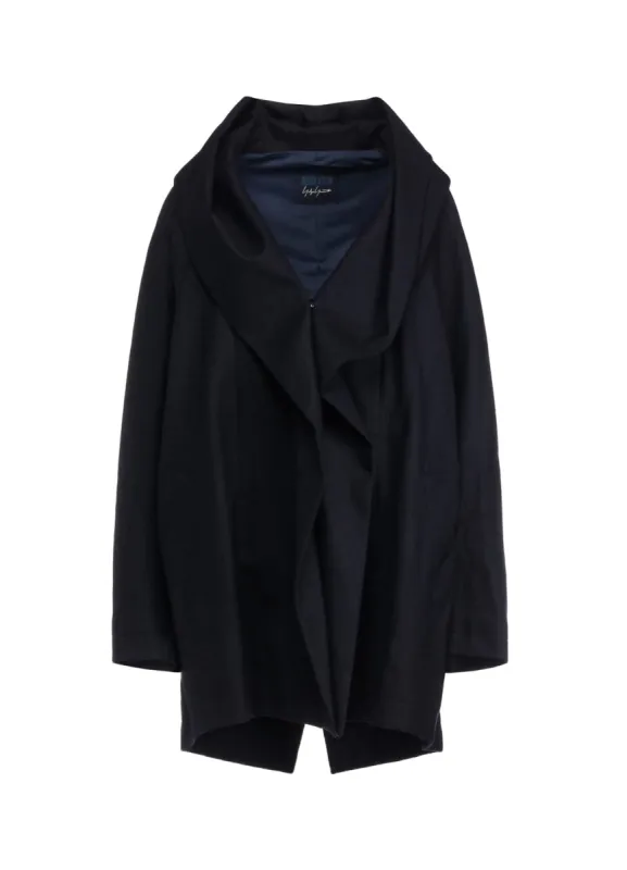 SAXONY R-HOODED CAPE COAT sold by Yohji Yamamoto