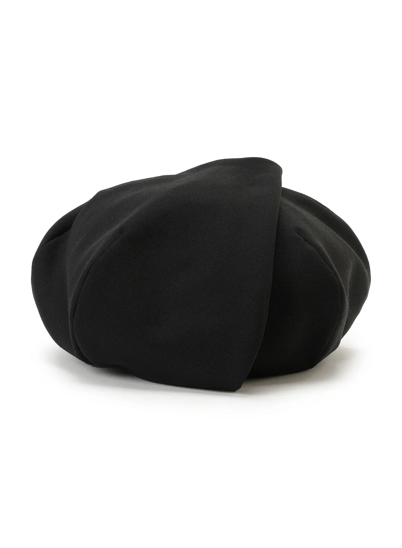 WOOL GABARDINE BERET WITH TUCKS sold by Yohji Yamamoto product image thumbnail 4