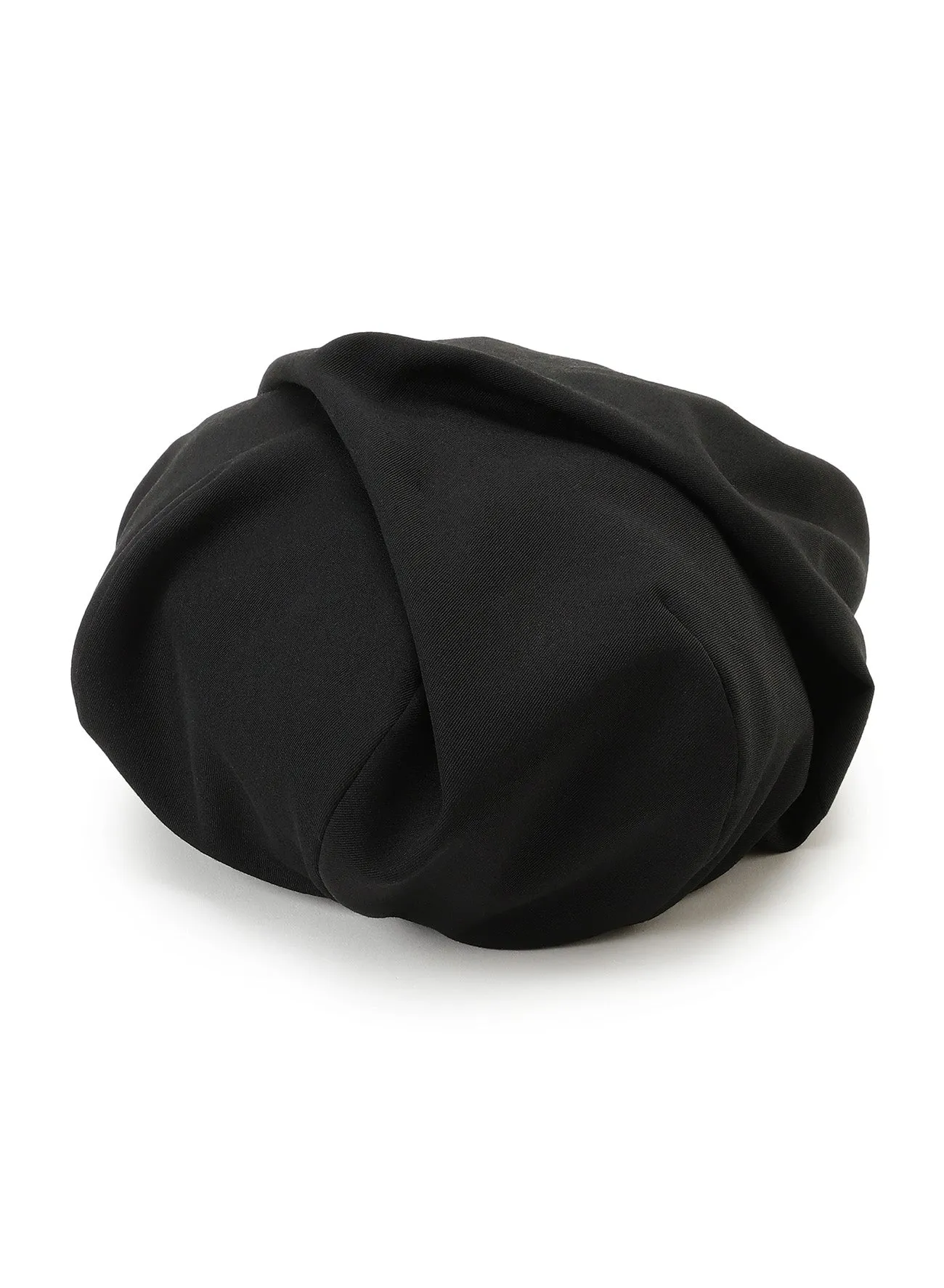 WOOL GABARDINE BERET WITH TUCKS sold by Yohji Yamamoto product image thumbnail 2