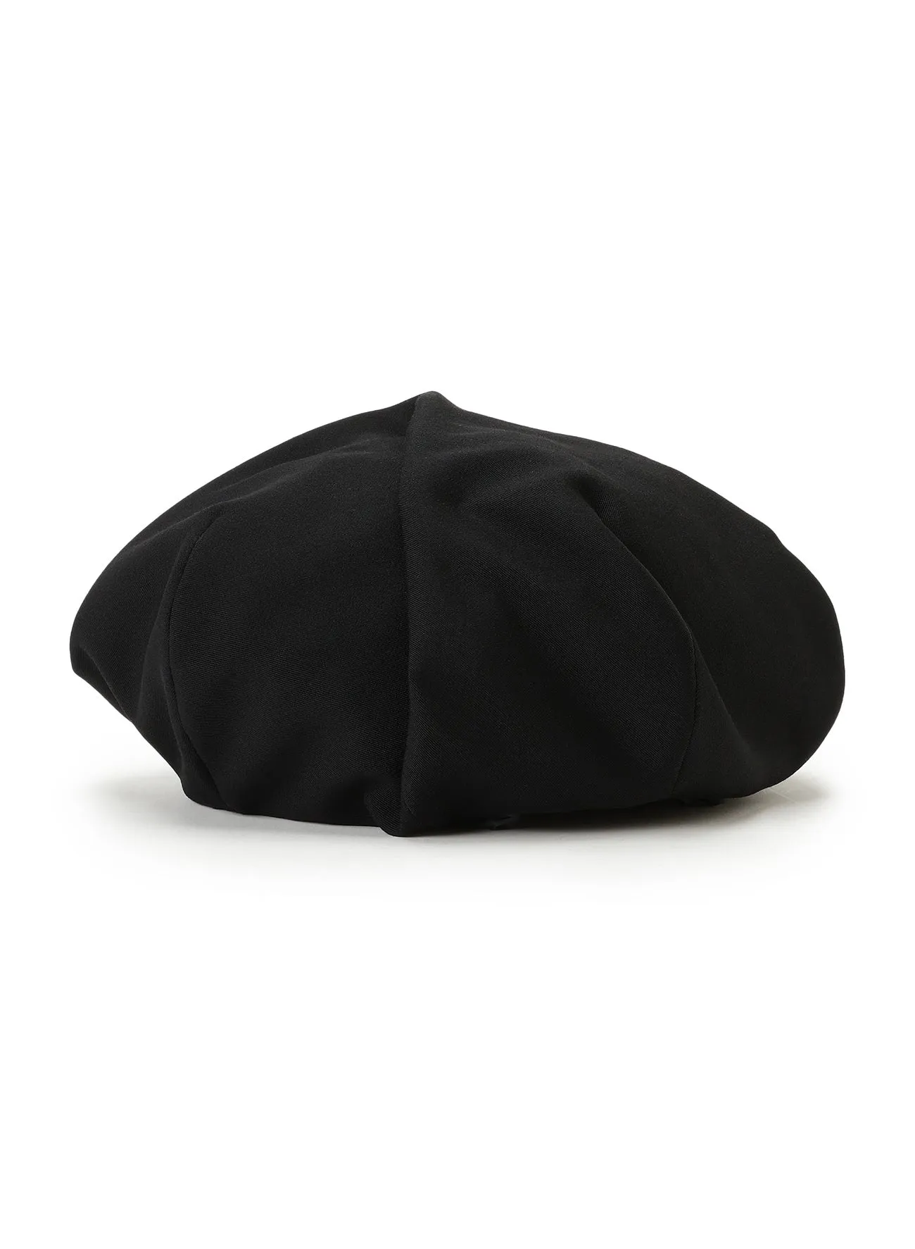 WOOL GABARDINE BERET WITH TUCKS sold by Yohji Yamamoto product image thumbnail 3