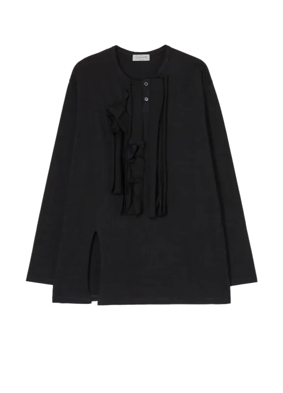 JERSEY DESIGNED ROUND NECK LONG SLEEVE sold by Yohji Yamamoto