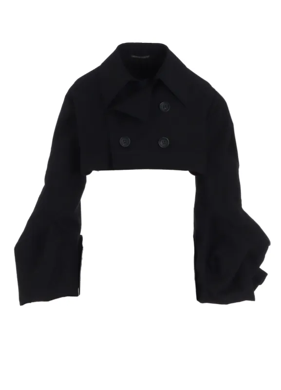 W/C CHINO BOX D SLEEVES DOUBLE F SHORT JACKET sold by Yohji Yamamoto