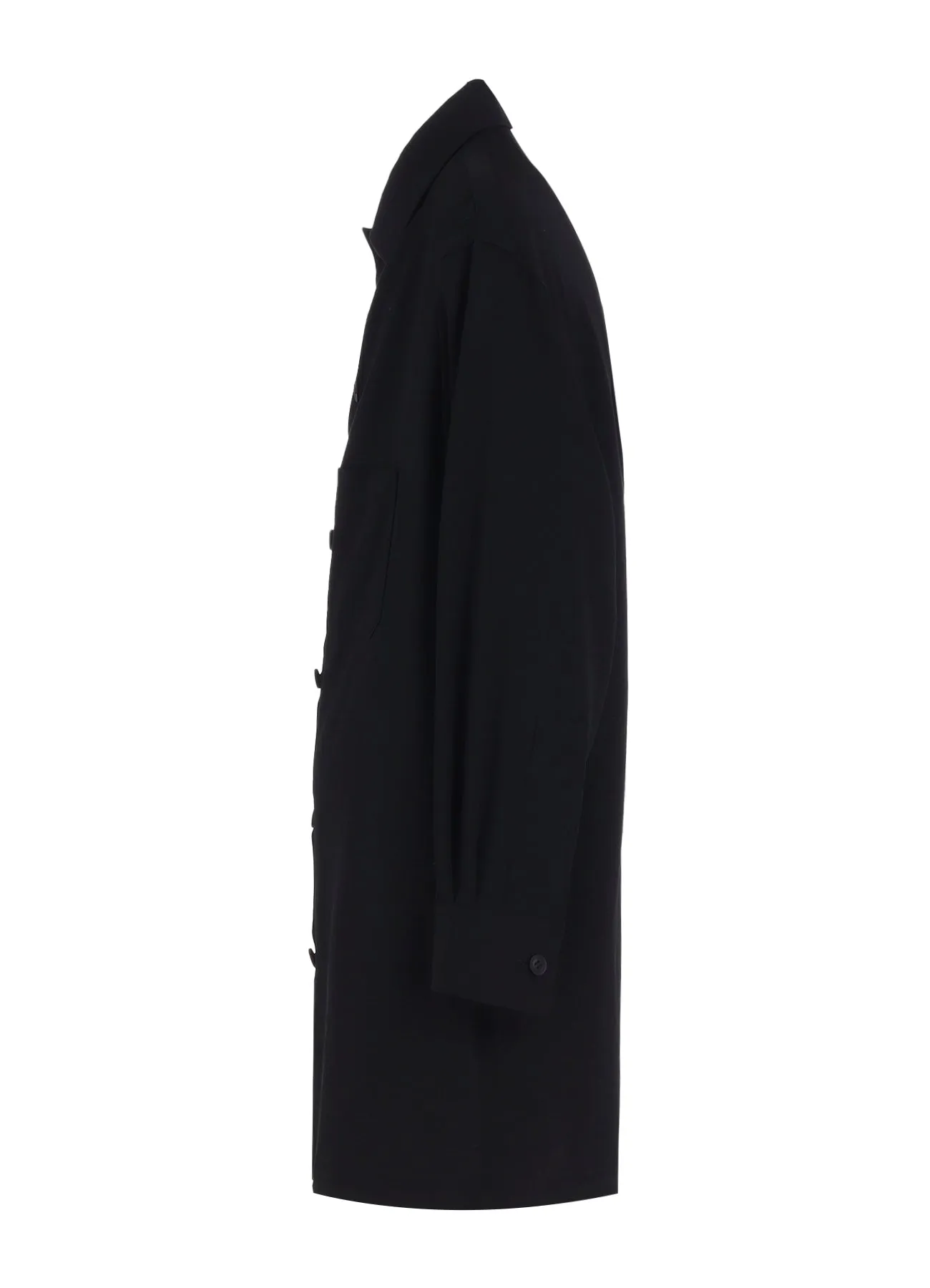 WOOL GABARDINE FACE AND BACK POCKET BLOUSE sold by Yohji Yamamoto product image thumbnail 3