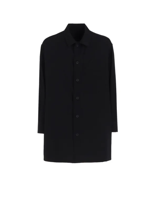 WOOL GABARDINE FACE AND BACK POCKET BLOUSE sold by Yohji Yamamoto