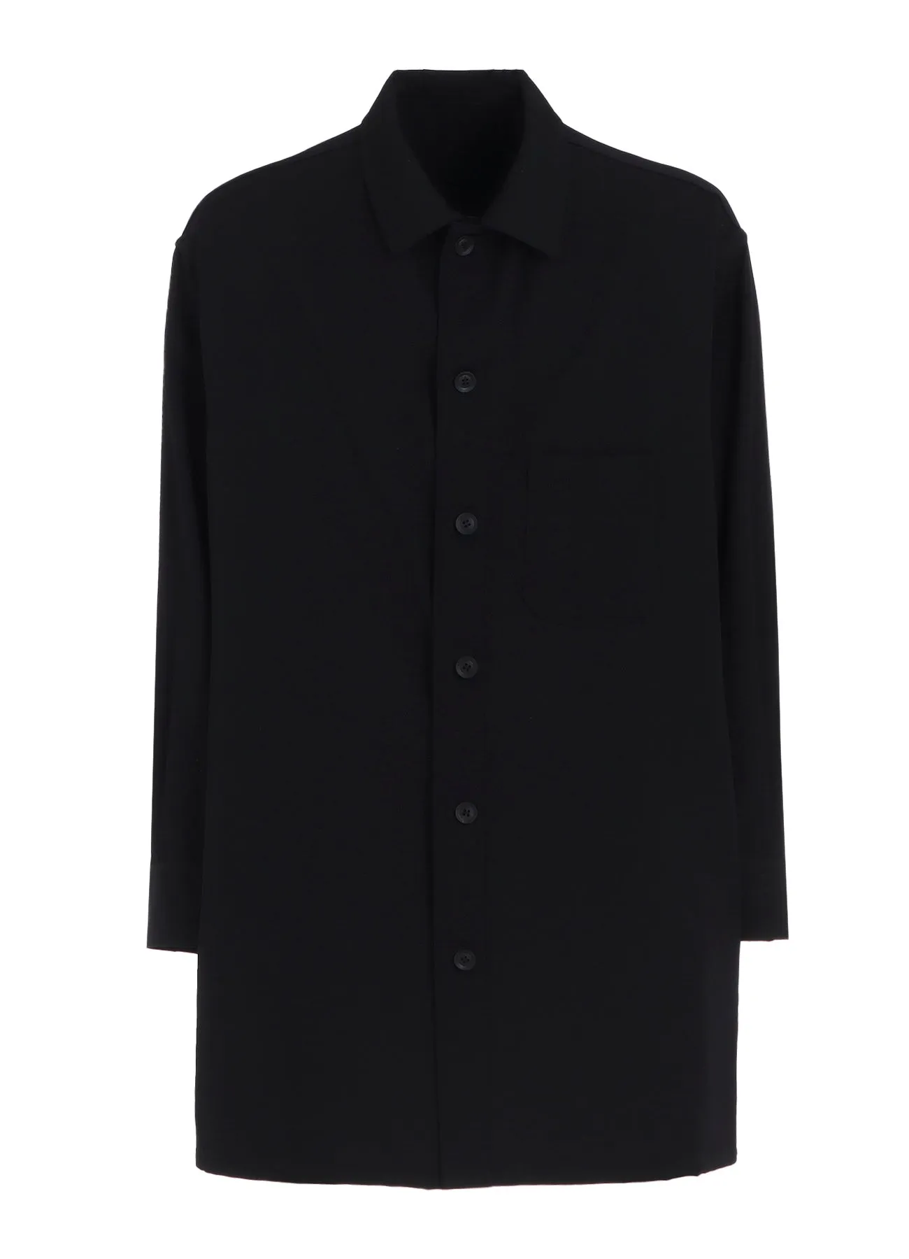 WOOL GABARDINE FACE AND BACK POCKET BLOUSE sold by Yohji Yamamoto product image thumbnail 2