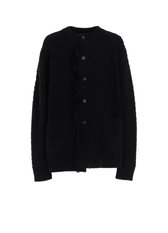 CORPILON BULKY WOOL FRINGE CARDIGAN made by Yohji Yamamoto