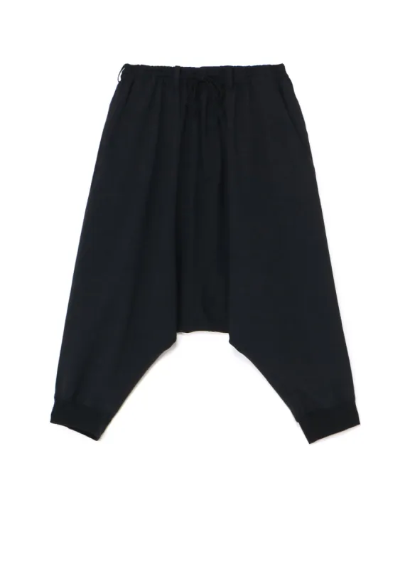PE/STRETCH TWILL HEM RIB BALLOON SARUEL PANTS sold by Yohji Yamamoto