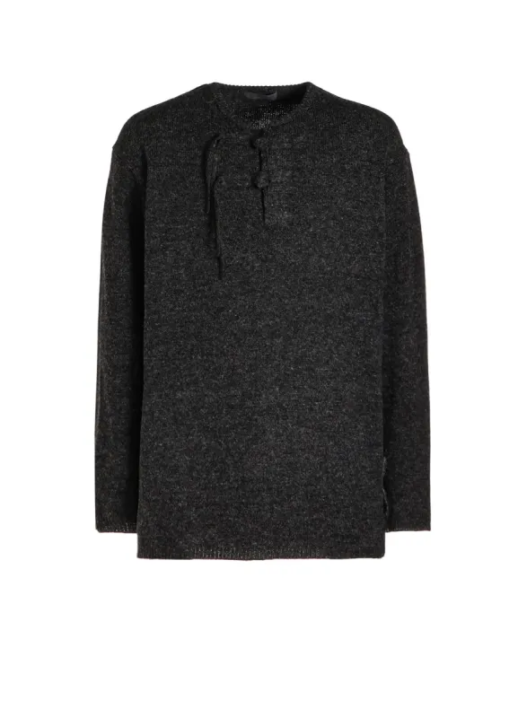 CHINA BUTTON HENRY NECK KNIT sold by Yohji Yamamoto