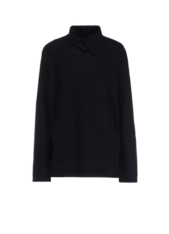 Super120 DOUBLE COLLAR TURTLE NECK sold by Yohji Yamamoto