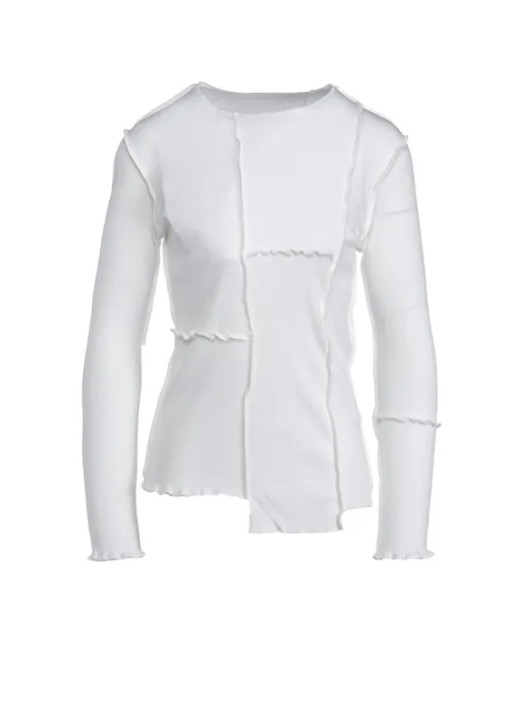 C/Ry RIB PATCHWORK LONG SLEEVE T sold by Yohji Yamamoto