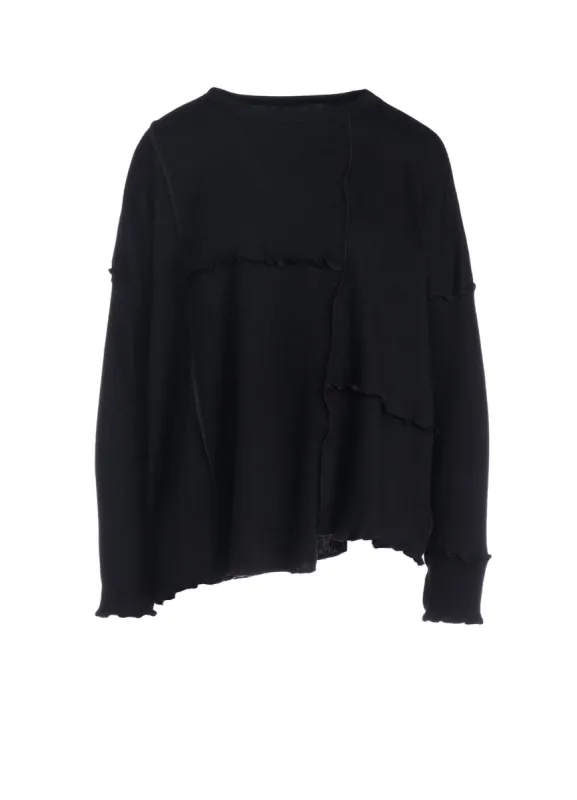 C/Ry RIB PATCHWORK WIDE PULLOVER sold by Yohji Yamamoto