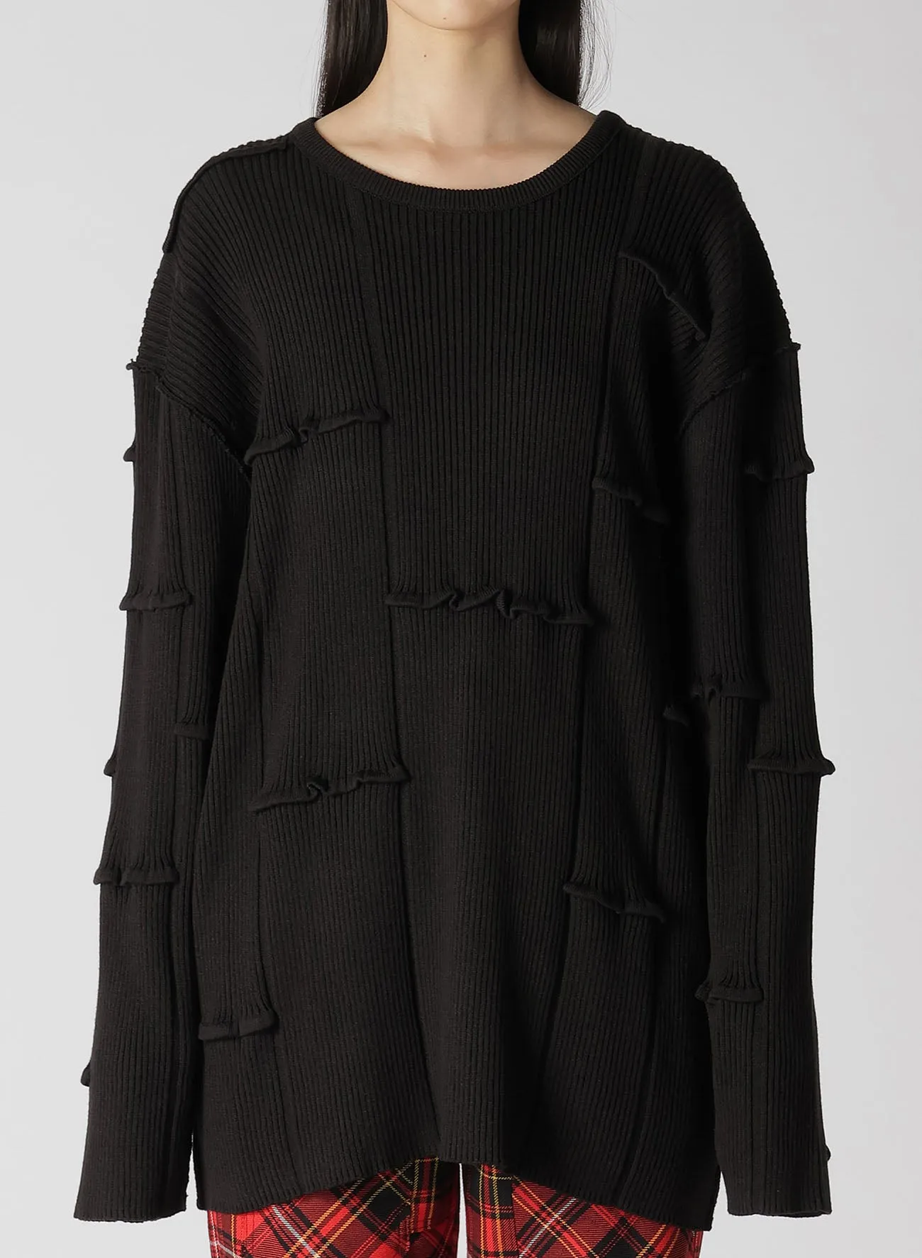 OVESIZED TUCK RIB KNIT sold by Yohji Yamamoto product image thumbnail 4