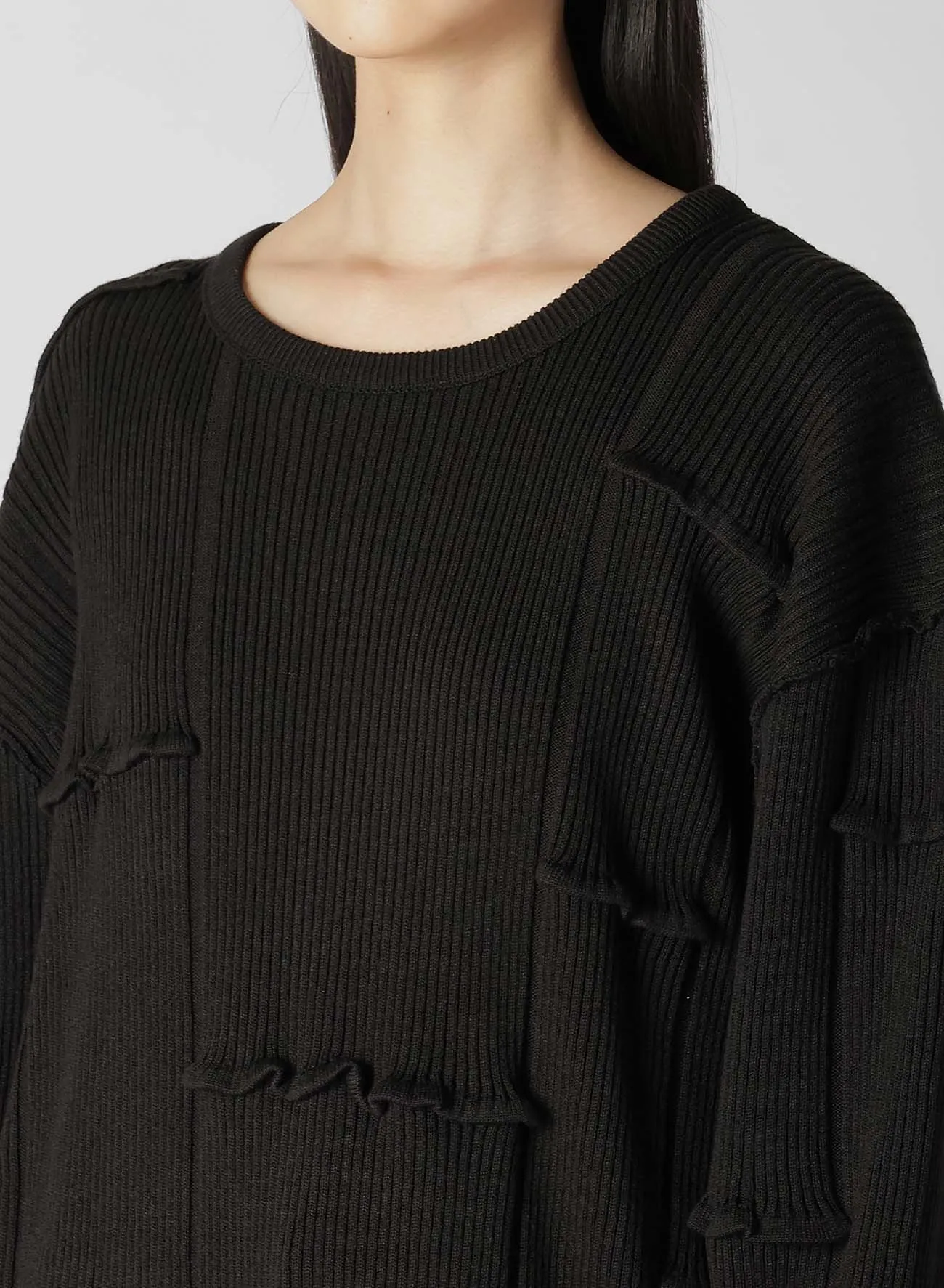 OVESIZED TUCK RIB KNIT sold by Yohji Yamamoto product image thumbnail 5