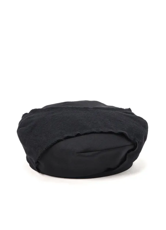 GABARDINE × SERGE COMBI DART BERET sold by Yohji Yamamoto