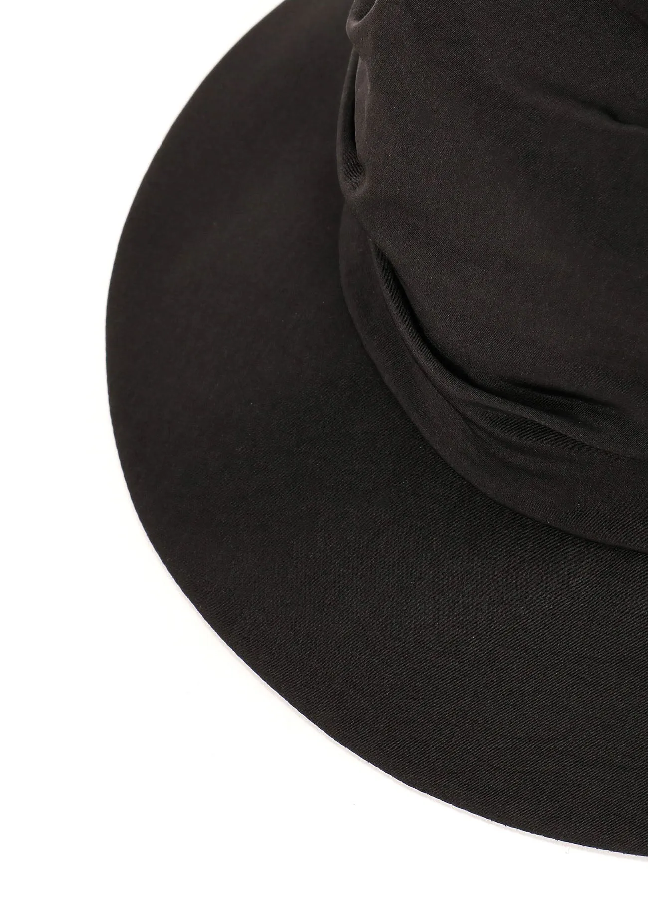 CREPE de CHINE DRAPE TUCKED HAT sold by Yohji Yamamoto product image thumbnail 5