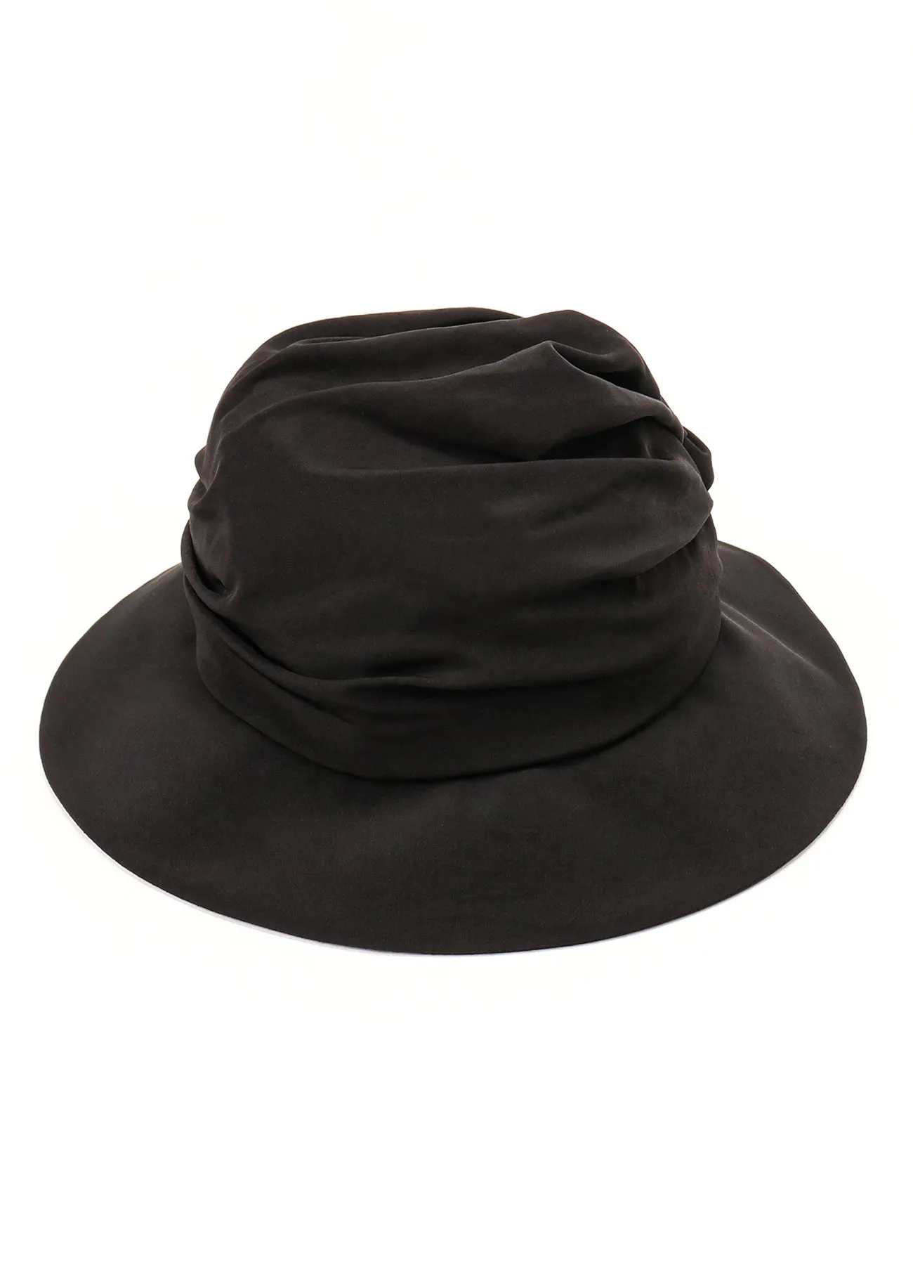 CREPE de CHINE DRAPE TUCKED HAT sold by Yohji Yamamoto product image thumbnail 2