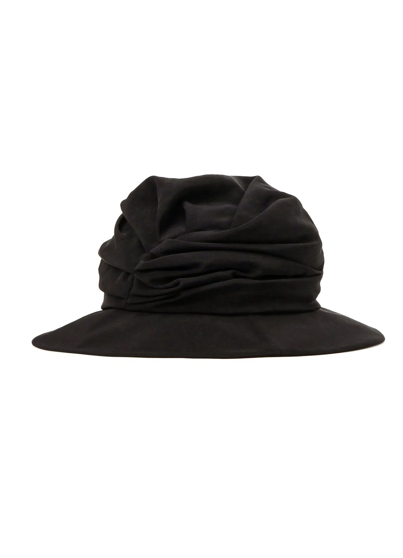 CREPE de CHINE DRAPE TUCKED HAT sold by Yohji Yamamoto product image thumbnail 4