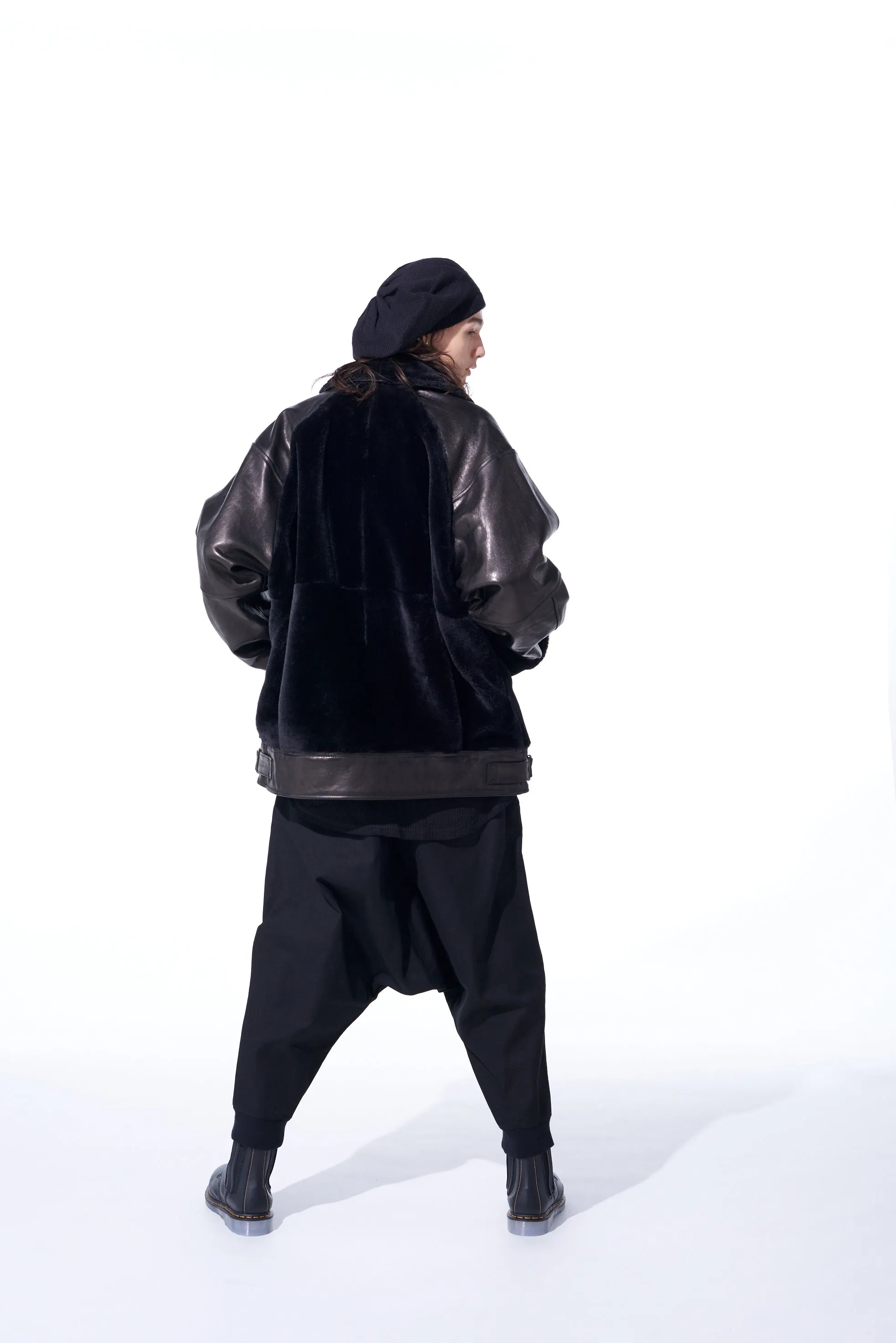 FRENCH WORKER SURGE HEM RIB BALLOON SARUEL PANTS sold by Yohji Yamamoto product image thumbnail 5