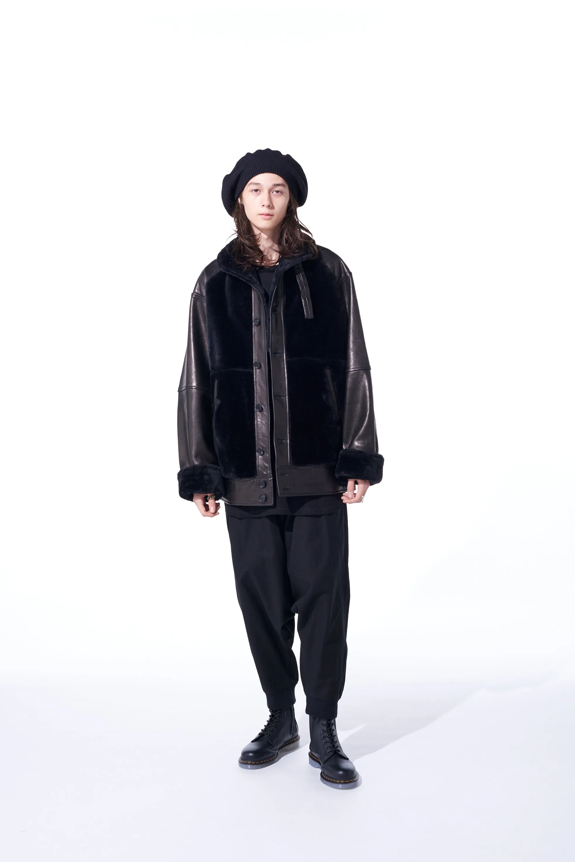 FRENCH WORKER SURGE HEM RIB BALLOON SARUEL PANTS sold by Yohji Yamamoto product image thumbnail 2