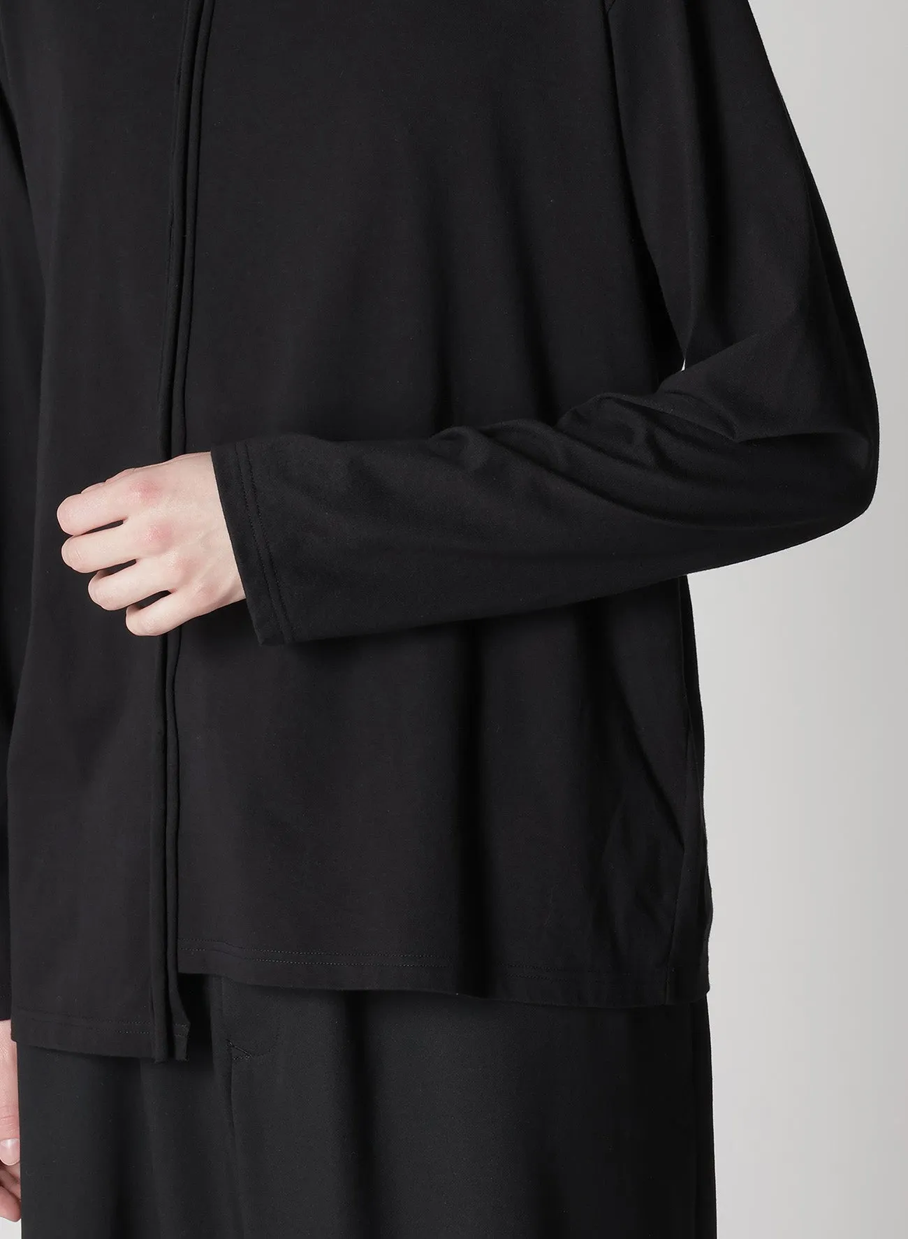 30/- COMBED SINGLE JERSEY RE VERTICAL PANEL LONG S sold by Yohji Yamamoto product image thumbnail 4