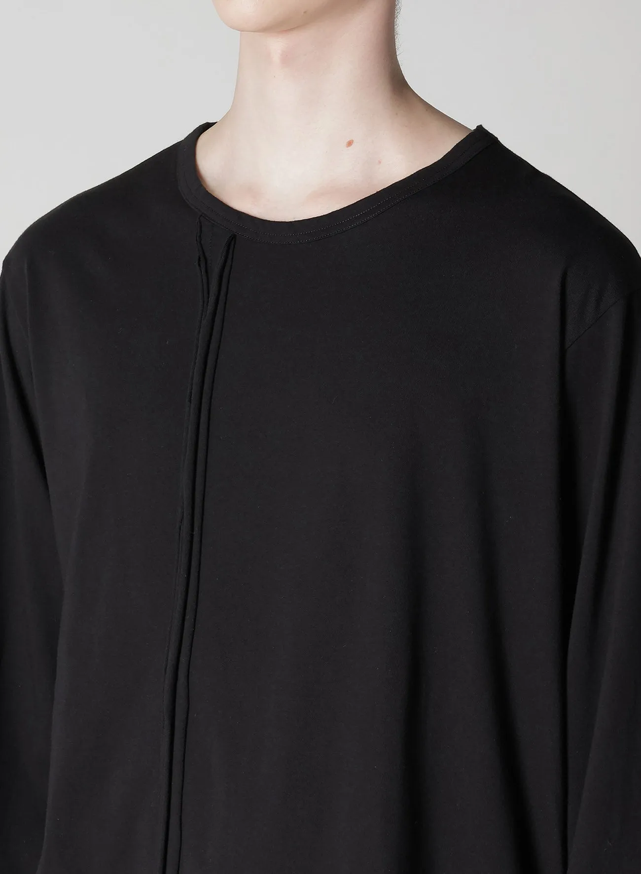 30/- COMBED SINGLE JERSEY RE VERTICAL PANEL LONG S sold by Yohji Yamamoto product image thumbnail 3
