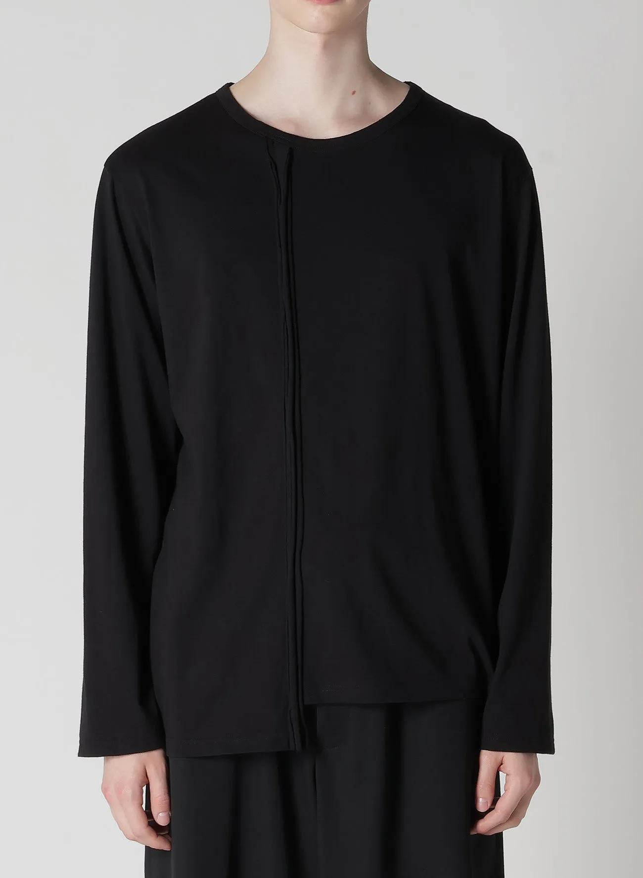 30/- COMBED SINGLE JERSEY RE VERTICAL PANEL LONG S sold by Yohji Yamamoto product image thumbnail 2