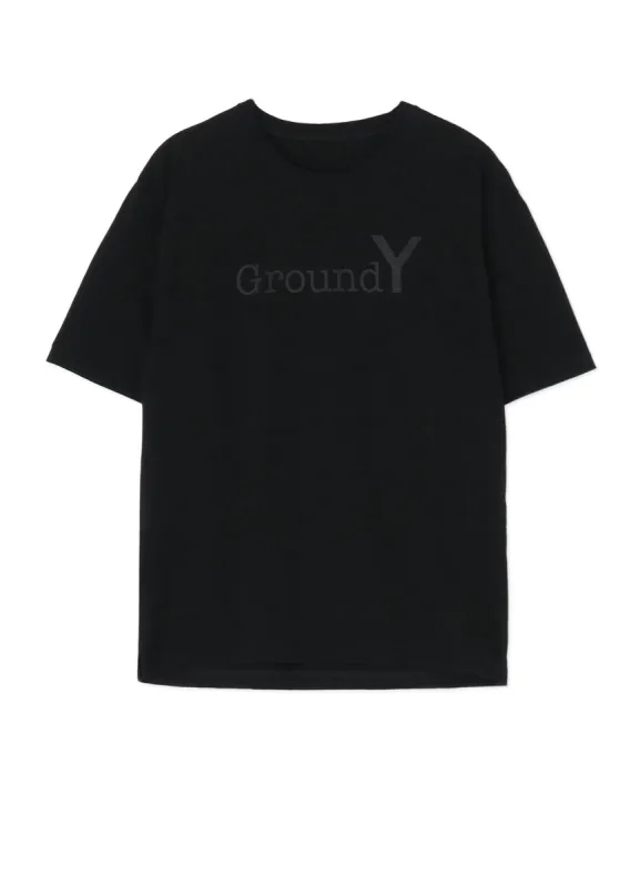 BLACK Ground Y LOGO GRAPHIC PRINT STANDARD T-SHIRT sold by Yohji Yamamoto