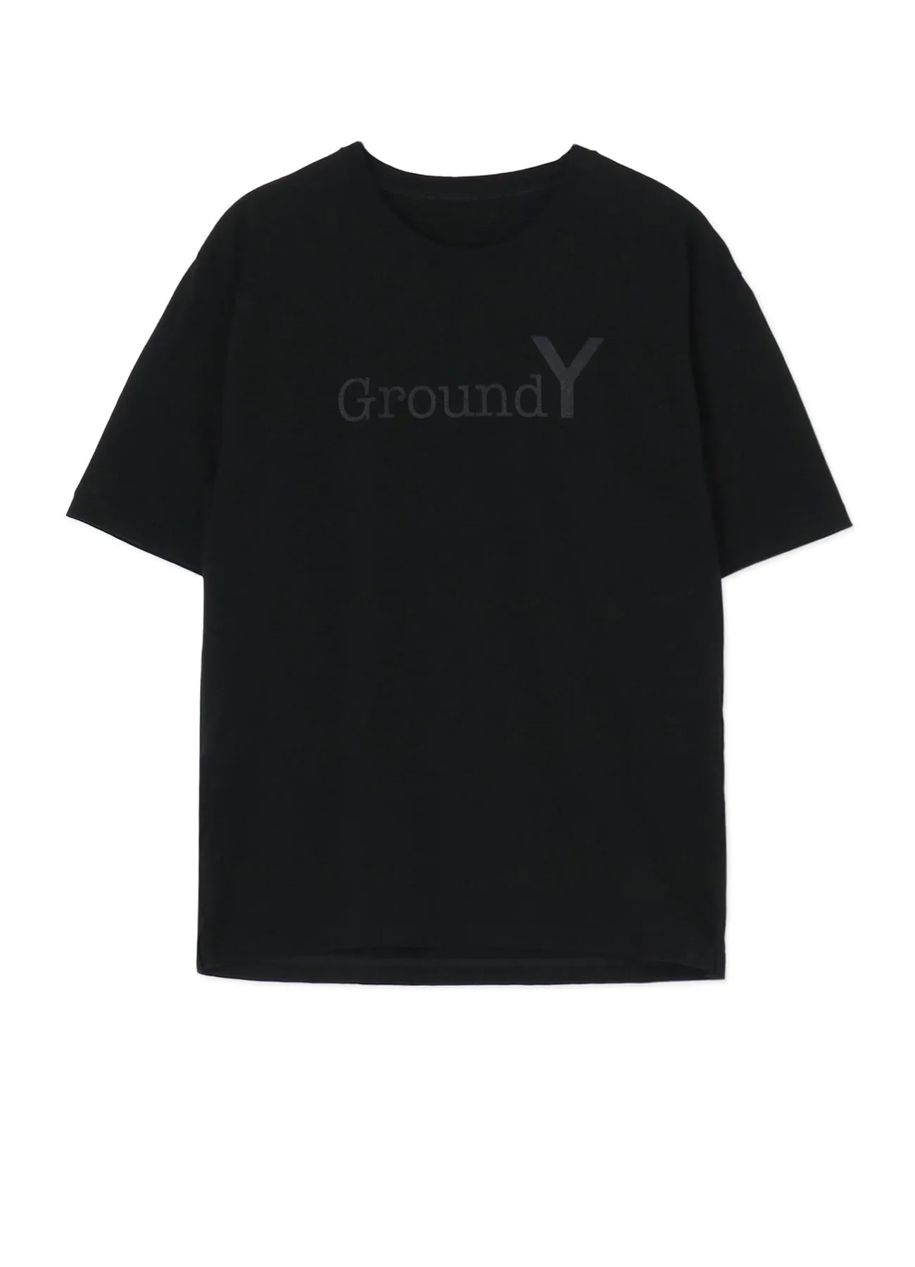 BLACK Ground Y LOGO GRAPHIC PRINT STANDARD T-SHIRT sold by Yohji Yamamoto