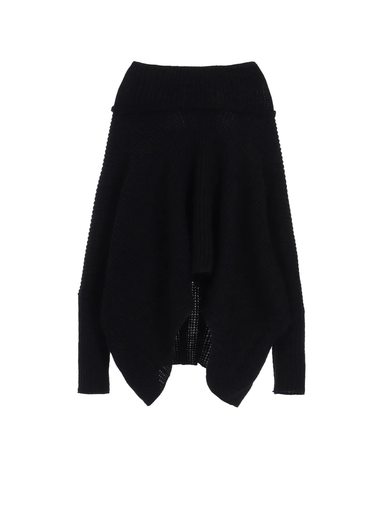 LOW GAUGE WOOL DOUBLE FACE FLARE TURTLE T-SHIRT sold by Yohji Yamamoto