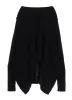 LOW GAUGE WOOL DOUBLE FACE FLARE TURTLE T-SHIRT sold by Yohji Yamamoto