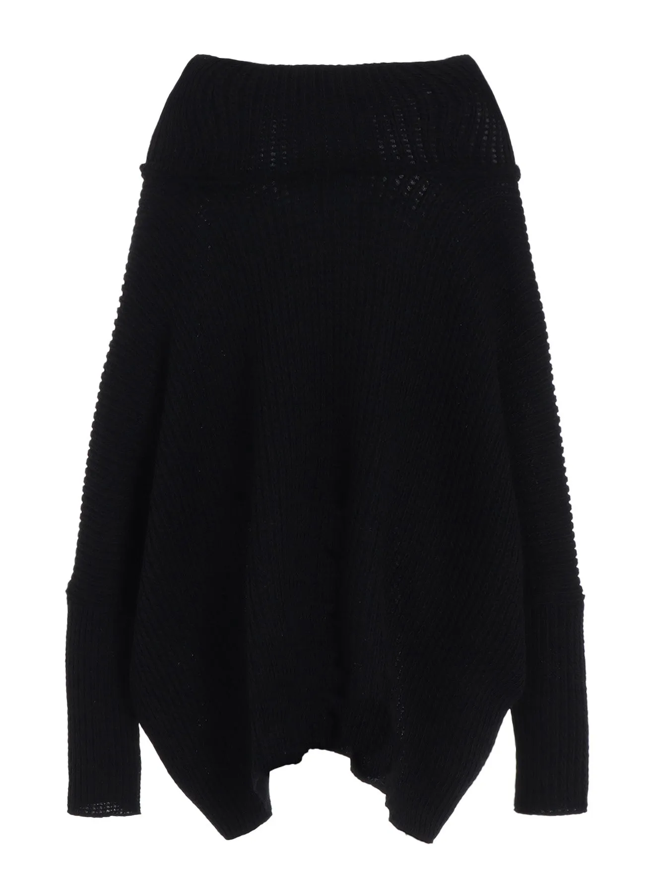 LOW GAUGE WOOL DOUBLE FACE FLARE TURTLE T-SHIRT sold by Yohji Yamamoto product image thumbnail 4