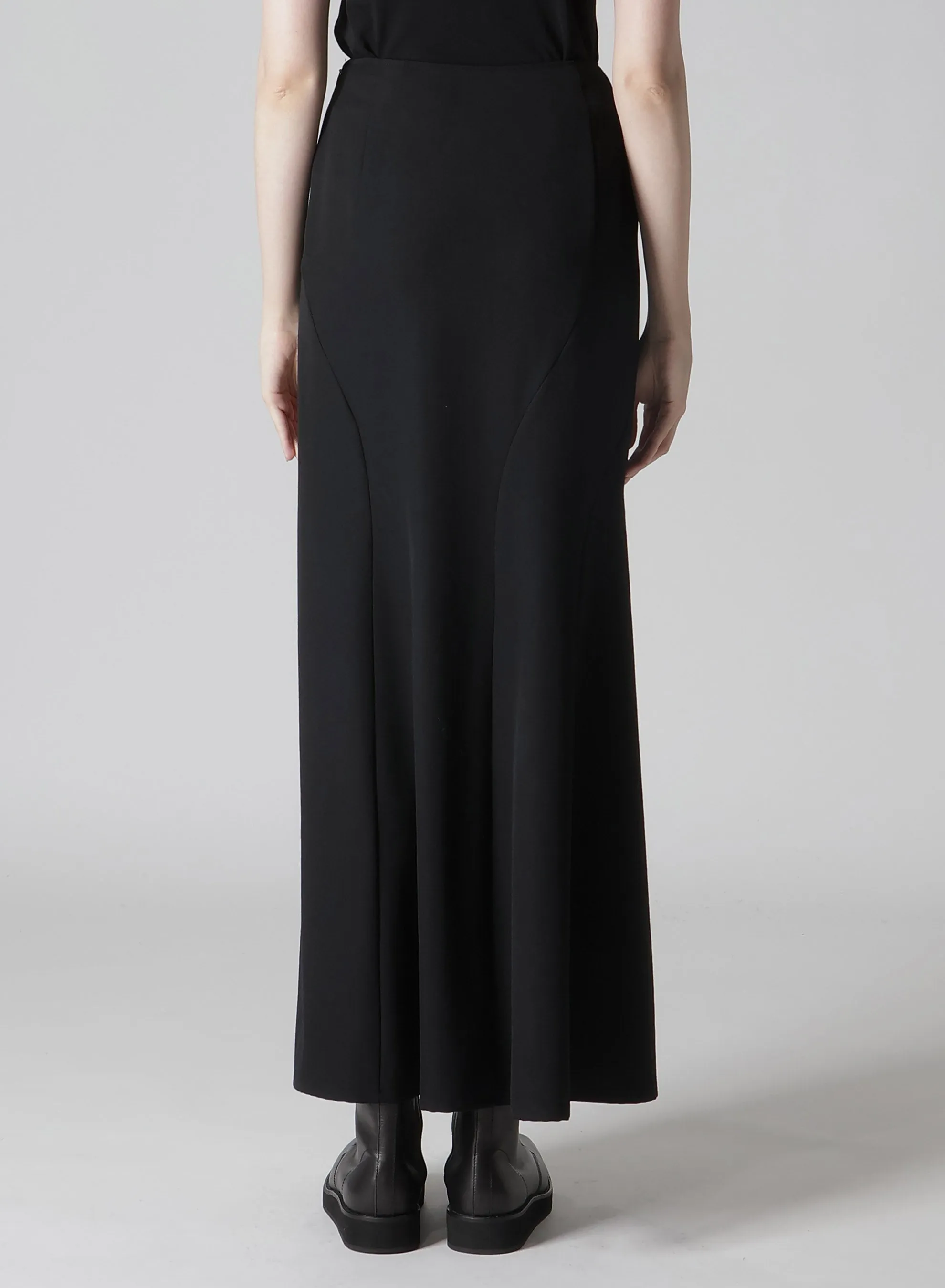 2/60 WOOL GABARDINE DIAGONAL PANEL SKIRT sold by Yohji Yamamoto product image thumbnail 5