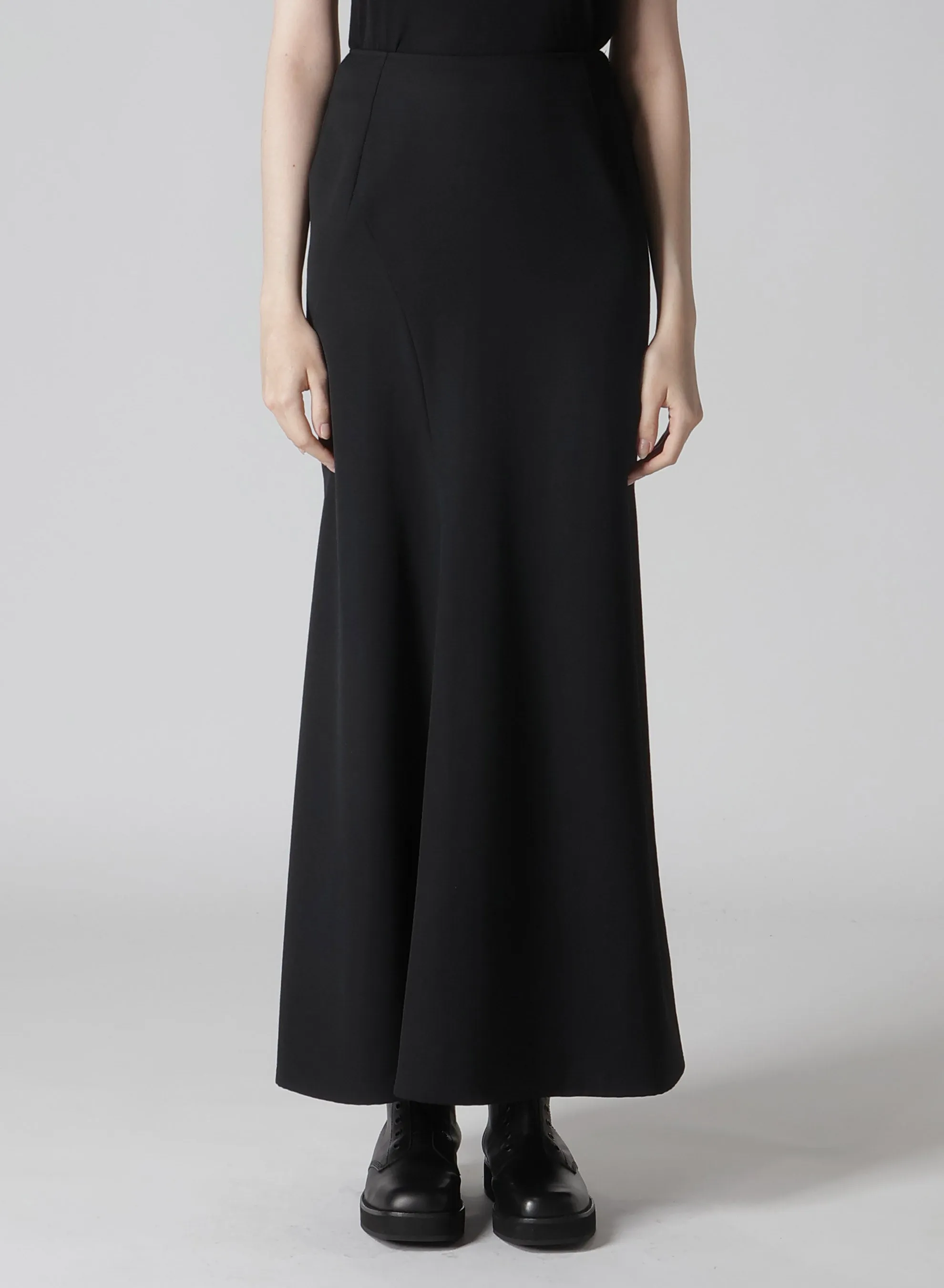 2/60 WOOL GABARDINE DIAGONAL PANEL SKIRT sold by Yohji Yamamoto product image thumbnail 2