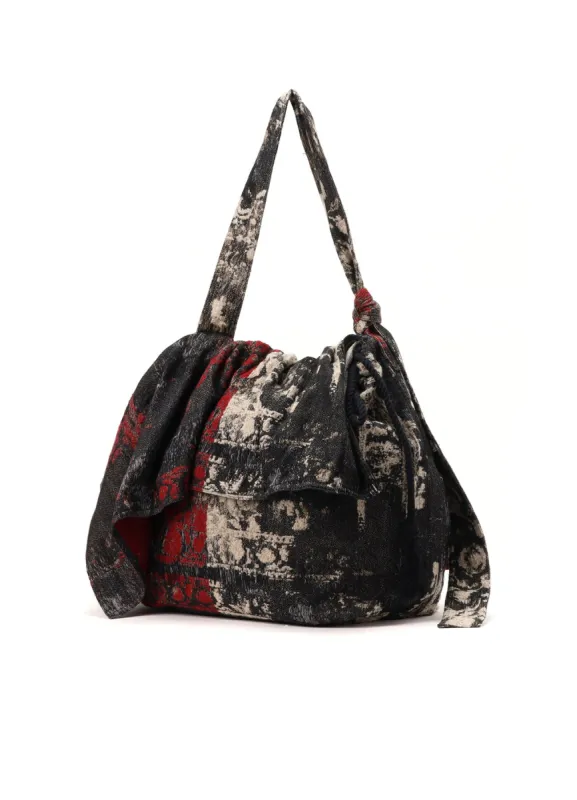 FLORAL JACQUARD SHOULDER BAG made by Yohji Yamamoto