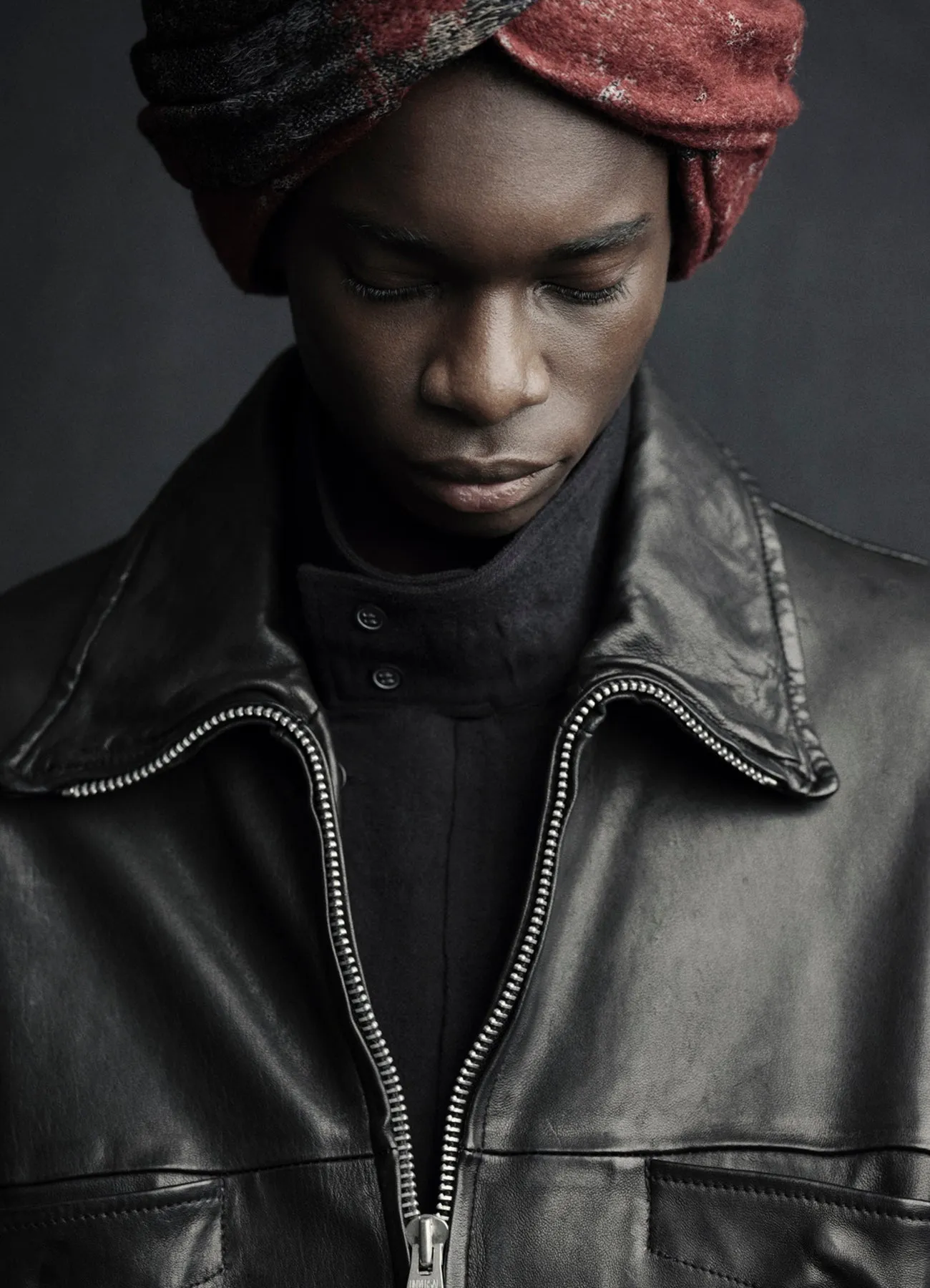 VEGETABLE TANNED SHEEP LEATHER OVERSIZED ZIPPER BLOUSON sold by Yohji Yamamoto product image thumbnail 5