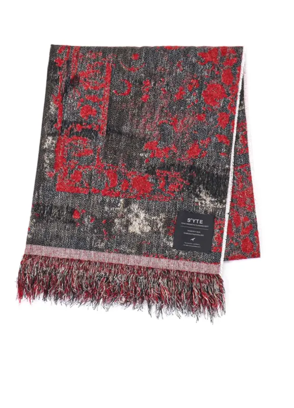 FLORAL JACQUARD STOLE sold by Yohji Yamamoto