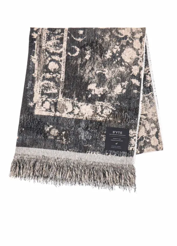 FLORAL JACQUARD STOLE sold by Yohji Yamamoto