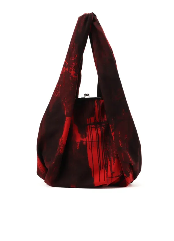 WOOL FLANNEL TUCK CLASP BAG sold by Yohji Yamamoto