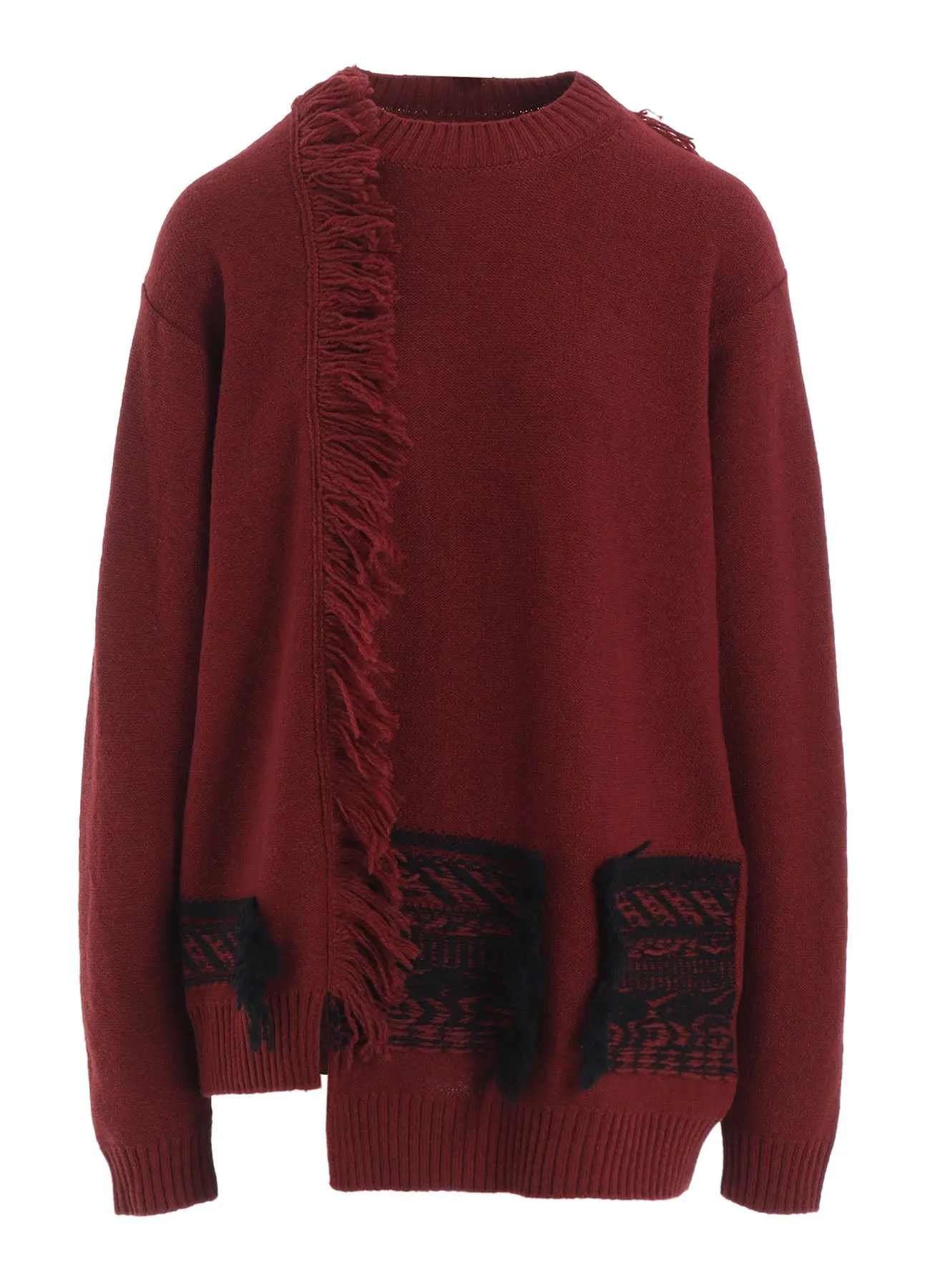 WOOL BLEND JACQUARD PULLOVER sold by Yohji Yamamoto product image thumbnail 2