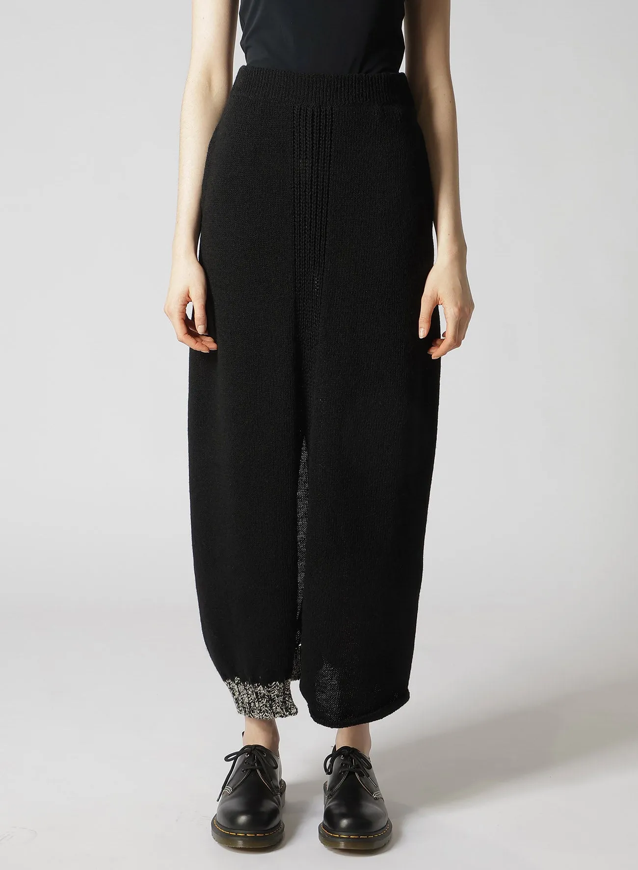 SHETLAND FLARE KNIT SKIRT sold by Yohji Yamamoto product image thumbnail 4
