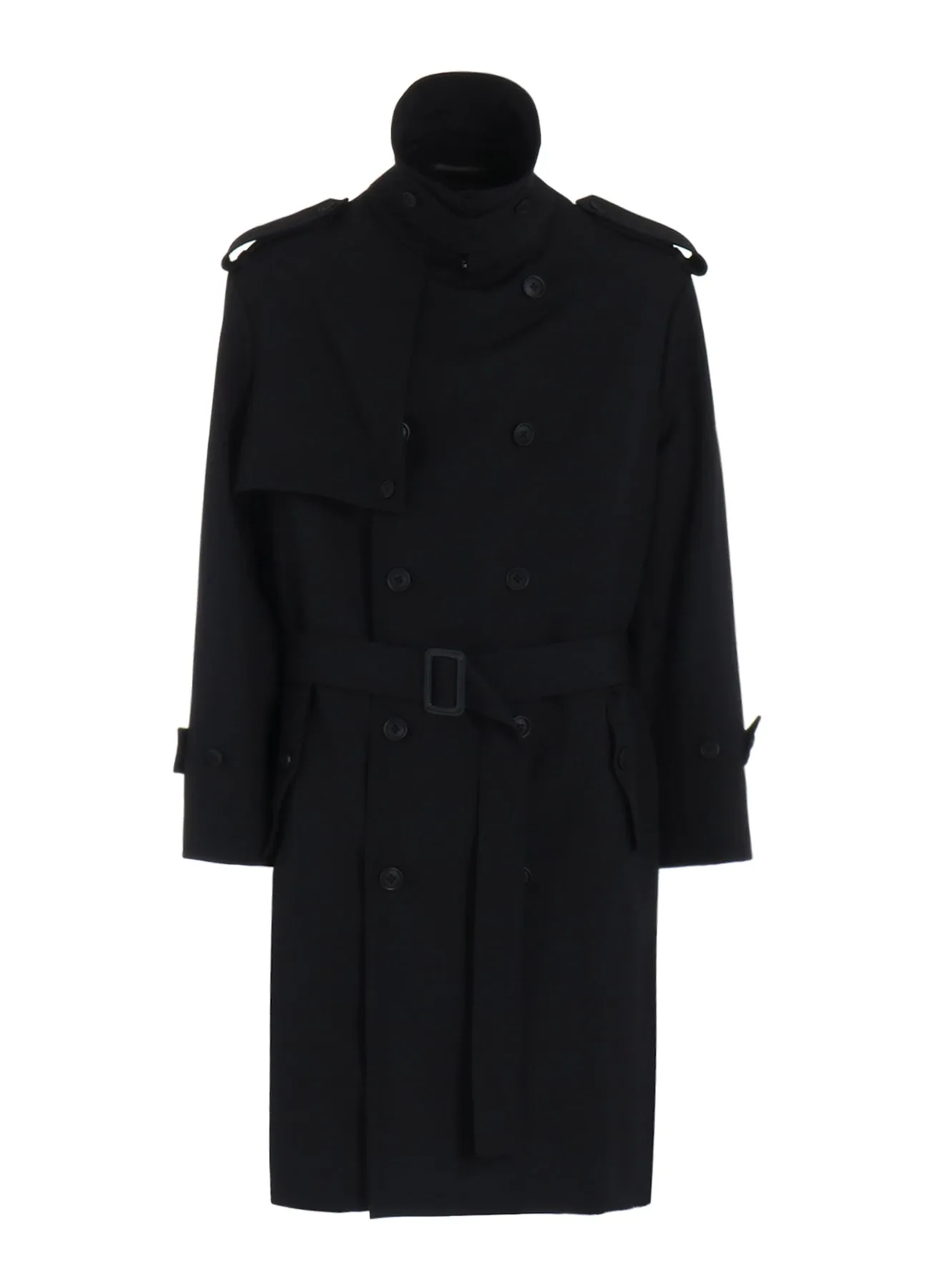 2/60 WOOL GABARDINE SHORT TRENCH COAT sold by Yohji Yamamoto product image thumbnail 3