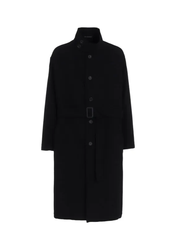 AIRY MOSSER STAND COLLAR COAT sold by Yohji Yamamoto