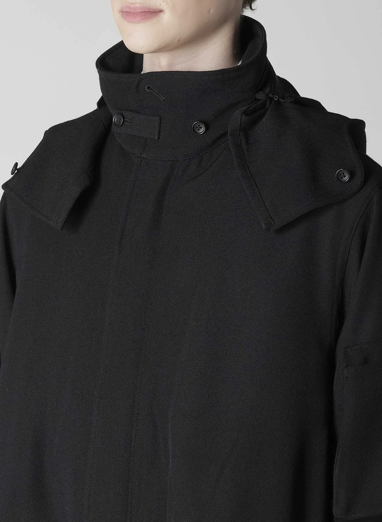 ARMY GABARDINE MODS COAT sold by Yohji Yamamoto product image thumbnail 3